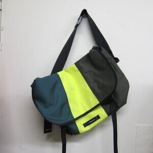 Timbuk2 Classic Messenger Bag 22" x 14" Forest/Yellow/Olive Adjustable Strap-NWT